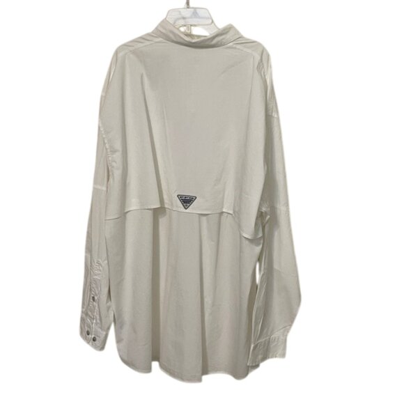 Columbia White PFG Bonehead Long Sleeve Fishing Shirt Mens XL NEW FM7120 - Picture 3 of 12